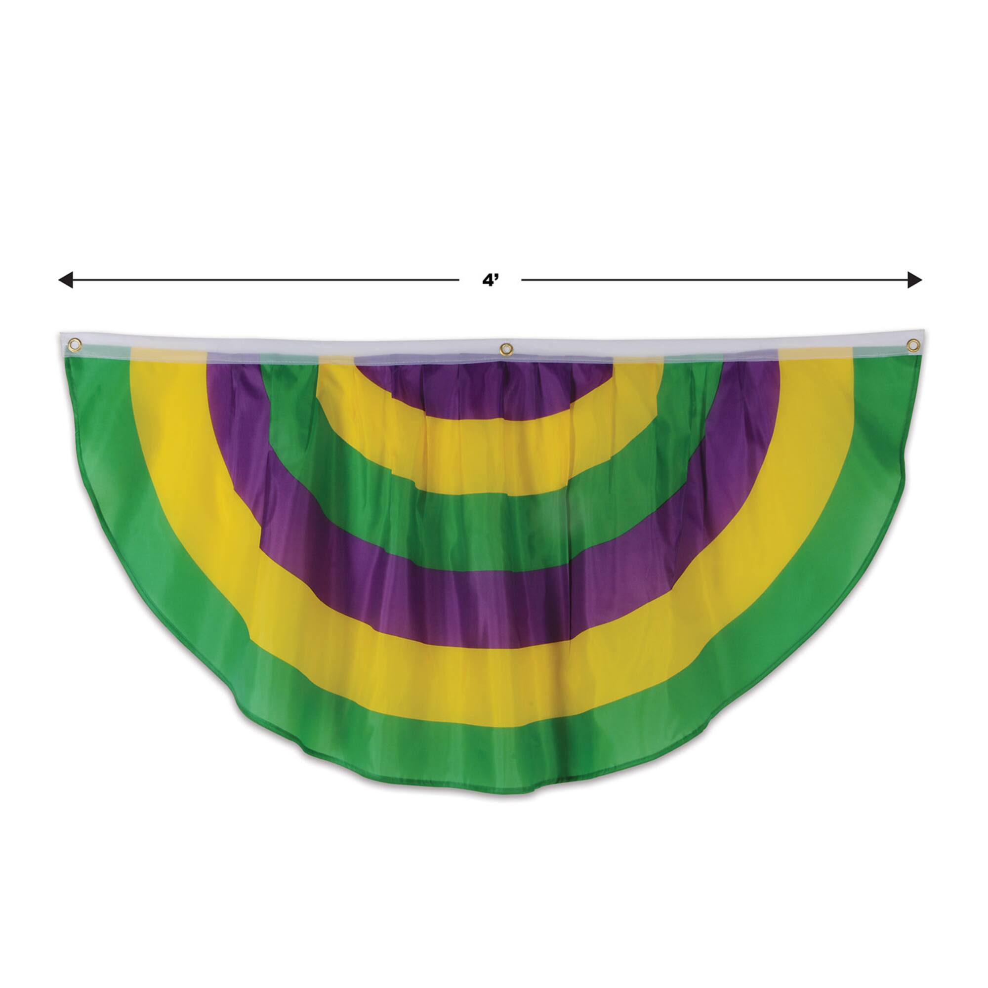 Beistle 4ft. Mardi Gras Fabric Bunting